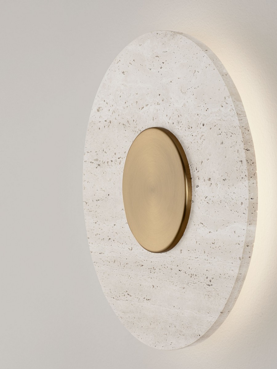 Kinkiet nowoczesny Luces Exclusivas ALCANT, złoto-beżowy, LED 14 W 3000 K, Ø 30 cm – LE45750 - obrazek 4