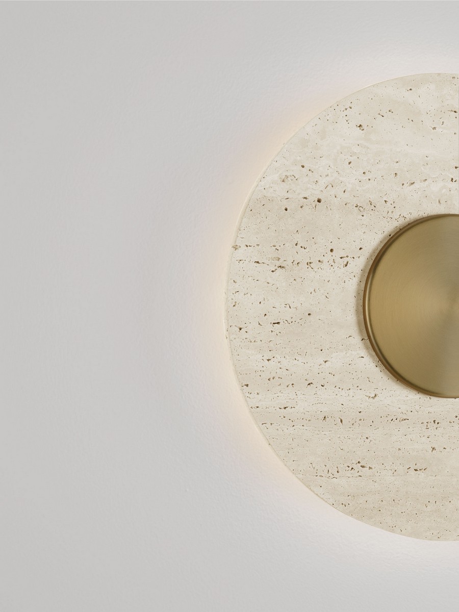 Kinkiet nowoczesny Luces Exclusivas ALCANT, złoto-beżowy, LED 14 W 3000 K, Ø 30 cm – LE45750 - obrazek 5