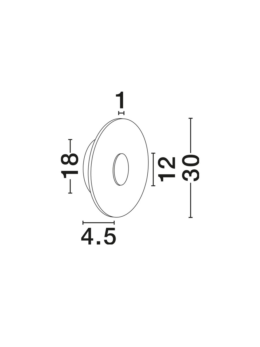Kinkiet nowoczesny Luces Exclusivas ALCANT, złoto-beżowy, LED 14 W 3000 K, Ø 30 cm – LE45750 - obrazek 6
