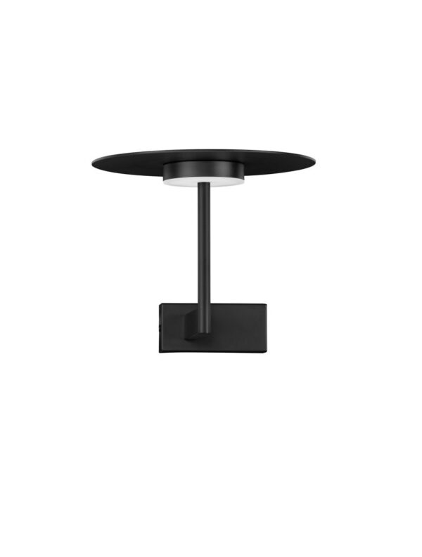 Kinkiet nowoczesny Luces Exclusivas ALCOLEA, czarny, LED 6 W 3000 K, Ø 22 cm – LE45752