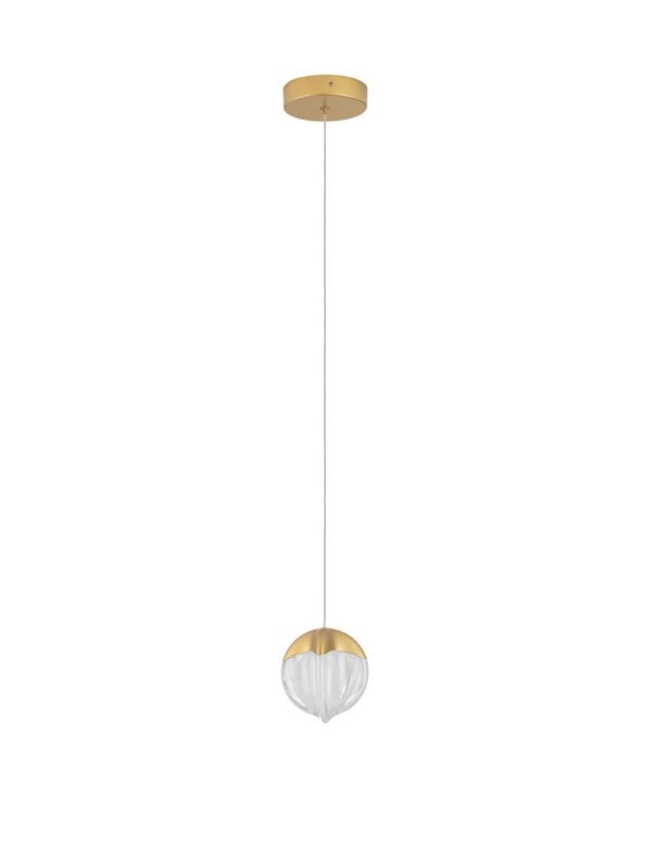 Lampa wisząca nowoczesna Luces Exclusivas ALCUDIA, złota, LED 5 W 3000 K, Ø 12 cm – LE45754
