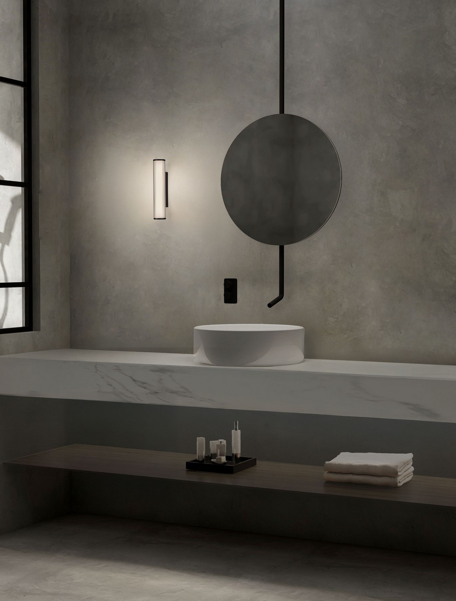 Kinkiet łazienkowy nowoczesny Luces Exclusivas ALEGRANZA, czarny, LED 7 W, Ø 6,3 cm – LE45768 - obrazek 2