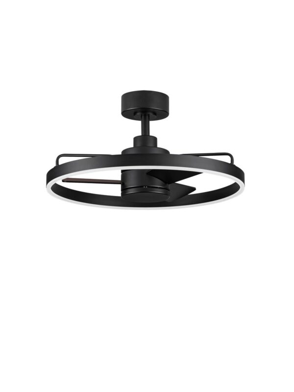 Wentylator sufitowy z oświetleniem nowoczesny Luces Exclusivas ALGINET, czarny, LED 35 W, Ø 60 cm – LE45791