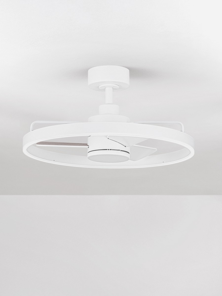 Wentylator sufitowy z oświetleniem nowoczesny Luces Exclusivas ALGINET, biały, LED 35 W, Ø 60 cm – LE45792 - obrazek 3