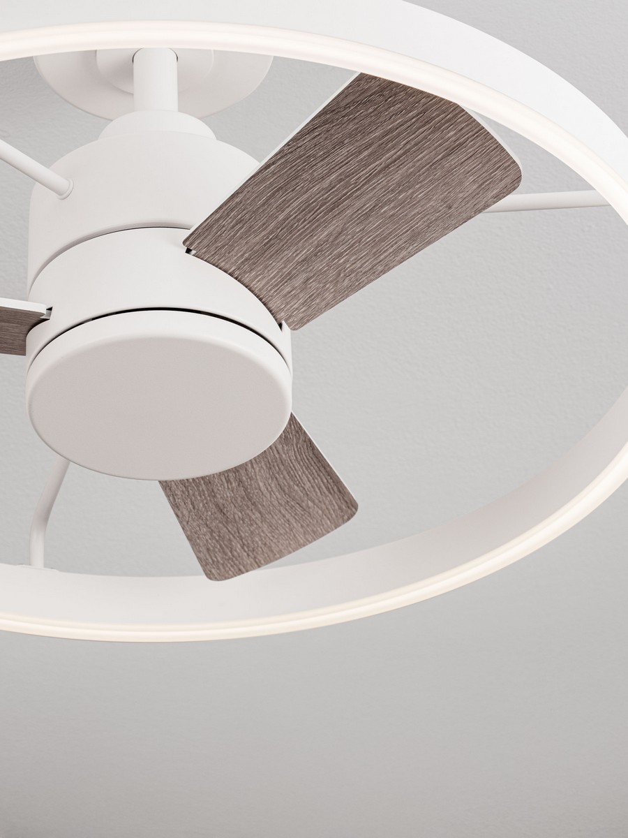 Wentylator sufitowy z oświetleniem nowoczesny Luces Exclusivas ALGINET, biały, LED 35 W, Ø 60 cm – LE45792 - obrazek 6