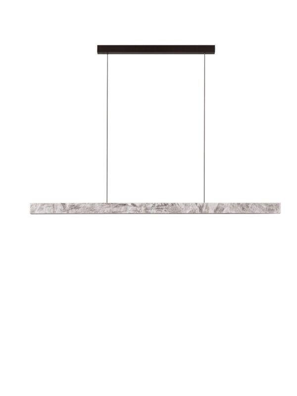 Lampa wisząca nowoczesna Luces Exclusivas ALHENDI, szara, LED 33 W 3000 K, szer. 3,7 cm – LE45794