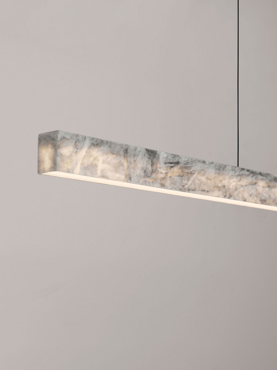 Lampa wisząca nowoczesna Luces Exclusivas ALHENDI, szara, LED 33 W 3000 K, szer. 3,7 cm – LE45794 - obrazek 5