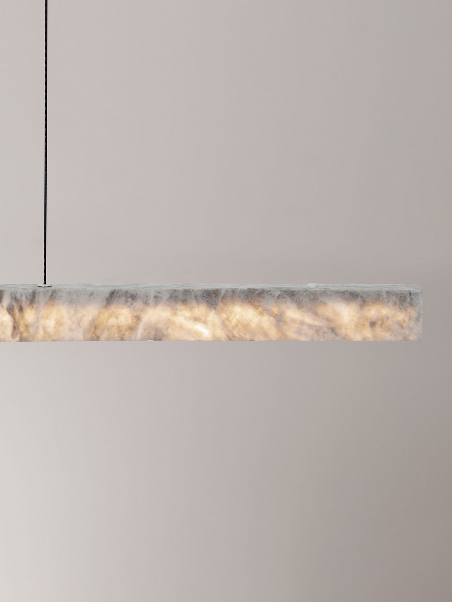 Lampa wisząca nowoczesna Luces Exclusivas ALHENDI, szara, LED 33 W 3000 K, szer. 3,7 cm – LE45794 - obrazek 6
