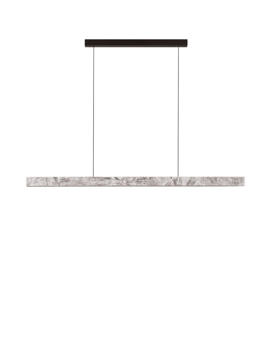 Lampa wisząca nowoczesna Luces Exclusivas ALHENDI, szara, LED 33 W 3000 K, szer. 3,7 cm – LE45794