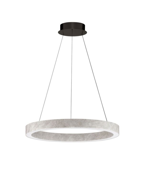 Lampa wisząca nowoczesna Luces Exclusivas ALHENDI, szara, LED 30 W 3000 K, Ø 65,5 cm – LE45795