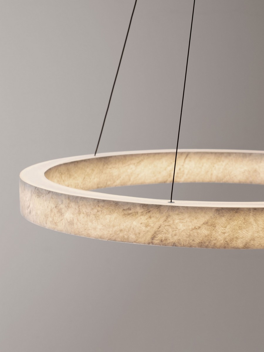 Lampa wisząca nowoczesna Luces Exclusivas ALHENDI, szara, LED 30 W 3000 K, Ø 65,5 cm – LE45795 - obrazek 4