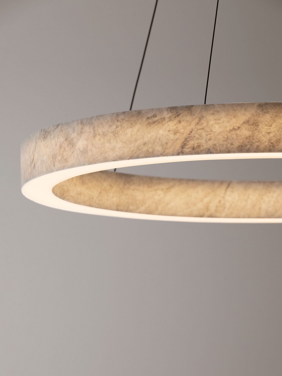 Lampa wisząca nowoczesna Luces Exclusivas ALHENDI, szara, LED 30 W 3000 K, Ø 65,5 cm – LE45795 - obrazek 5