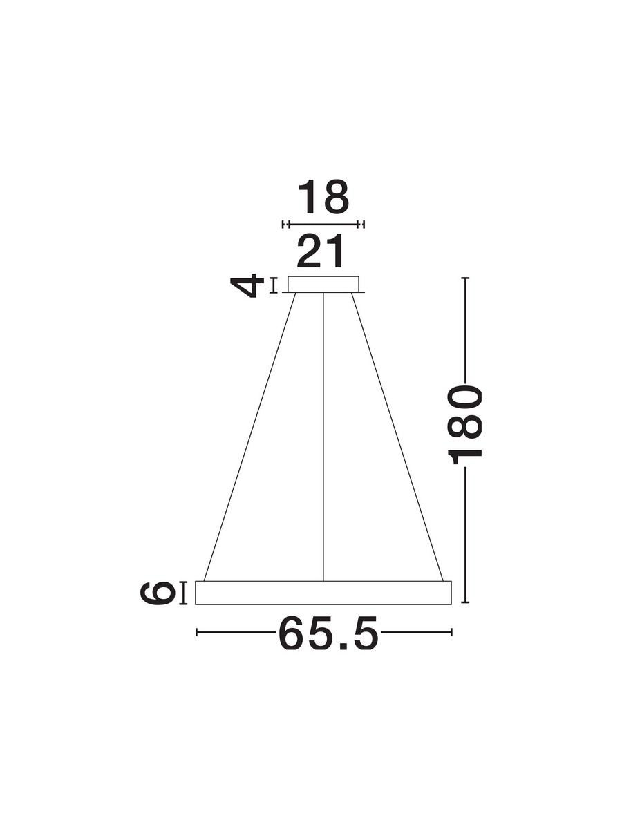 Lampa wisząca nowoczesna Luces Exclusivas ALHENDI, szara, LED 30 W 3000 K, Ø 65,5 cm – LE45795 - obrazek 6