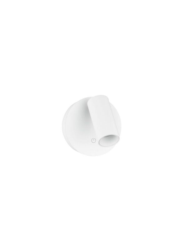 Kinkiet nowoczesny Luces Exclusivas ALJARAQ, biały, LED 2 W, Ø 8,1 cm – LE45797