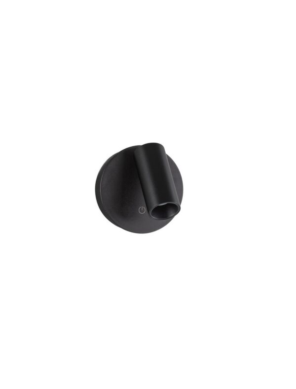 Kinkiet nowoczesny Luces Exclusivas ALJARAQ, czarny, LED 2 W, Ø 8,1 cm – LE45798