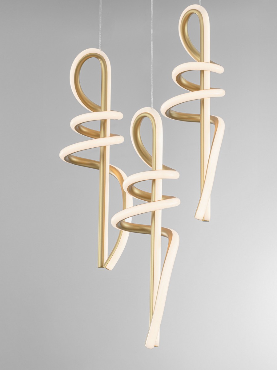 Lampa wisząca nowoczesna Luces Exclusivas ALMAZAN, złota, LED 54 W 3000 K, Ø 25 cm – LE45800 - obrazek 5