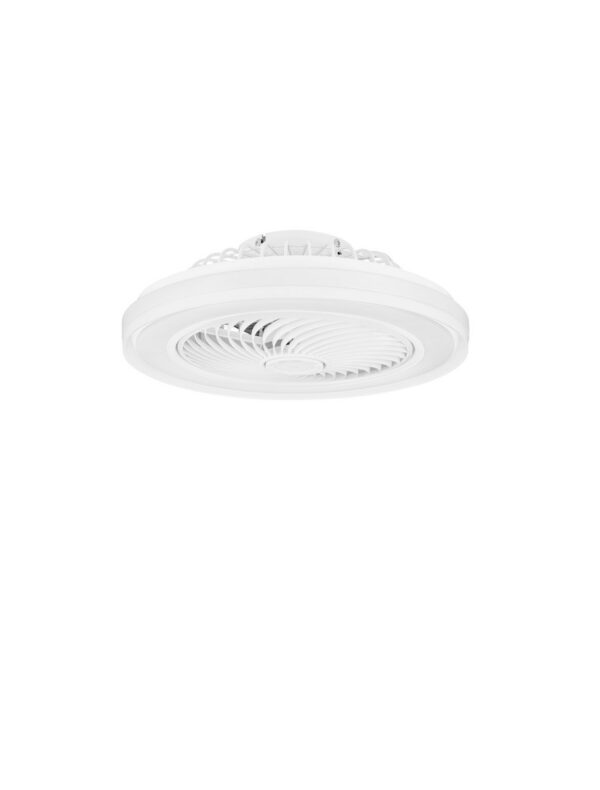Wentylator sufitowy z oświetleniem nowoczesny Luces Exclusivas ALOVERA, biały, LED 35 W, Ø 48,6 cm – LE45807