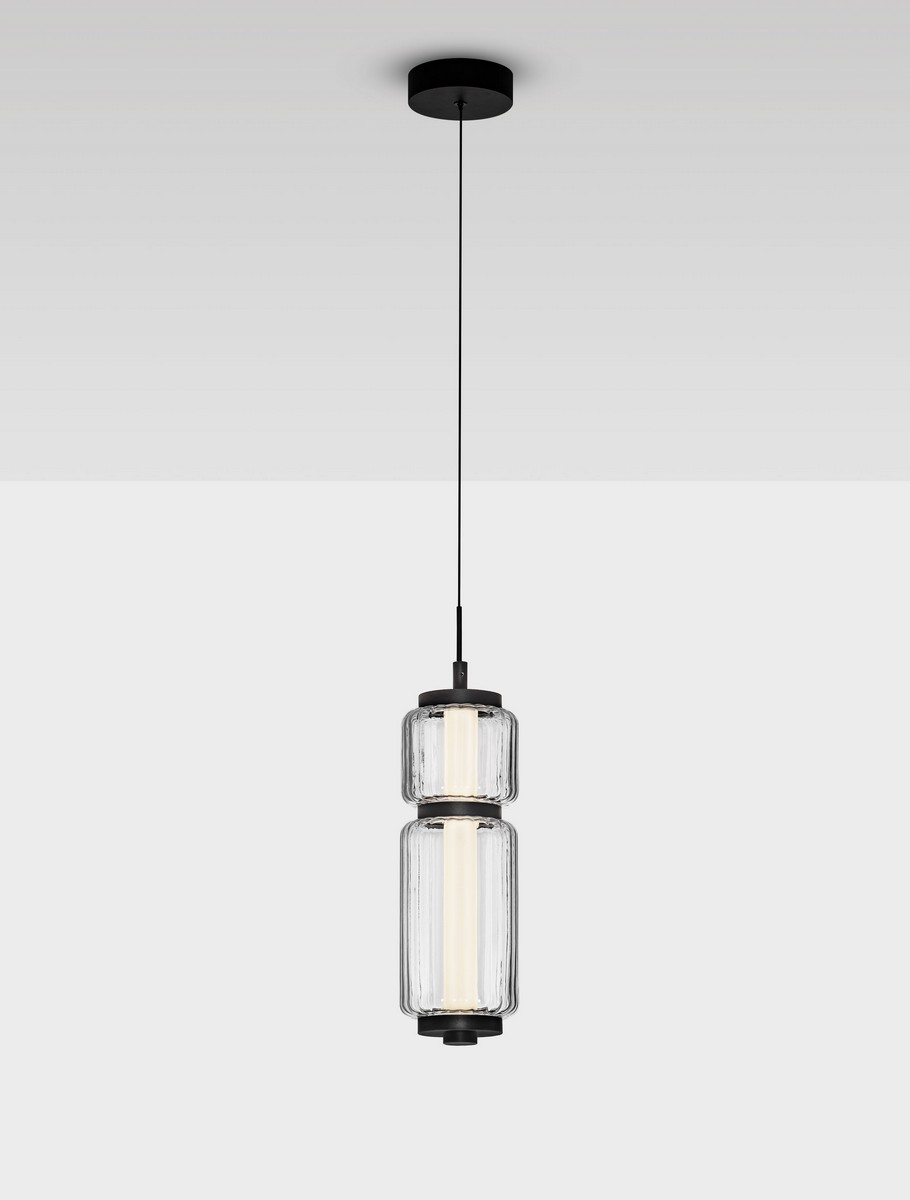 Lampa wisząca nowoczesna Luces Exclusivas ALQUERI, czarna, LED 7 W 3000 K, Ø 12 cm – LE45808 - obrazek 3