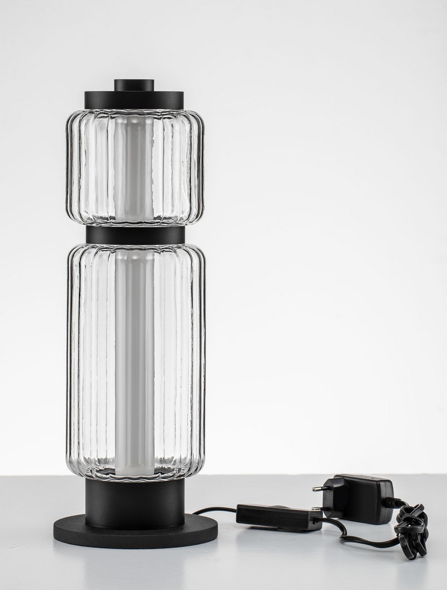 Lampa stołowa nowoczesna Luces Exclusivas ALQUERI, czarna, LED 7 W 3000 K, wys. 39 cm – LE45809 - obrazek 3