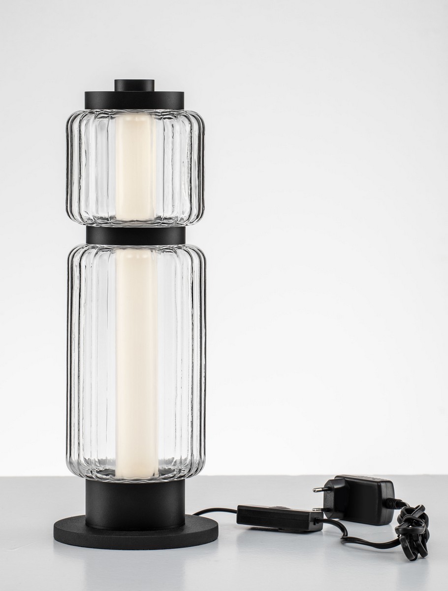 Lampa stołowa nowoczesna Luces Exclusivas ALQUERI, czarna, LED 7 W 3000 K, wys. 39 cm – LE45809 - obrazek 4