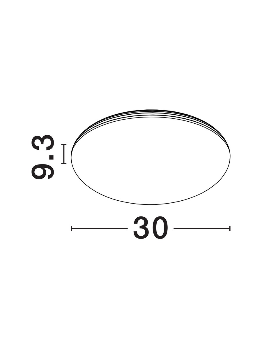 Plafon nowoczesny Luces Exclusivas ALSASUA, biały, LED 15 W, Ø 30 cm – LE45811 - obrazek 7