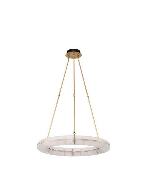 Lampa wisząca nowoczesna Luces Exclusivas ANENTO, mosiądz antyczny, LED 31 W 3000 K, Ø 75 cm – LE45819