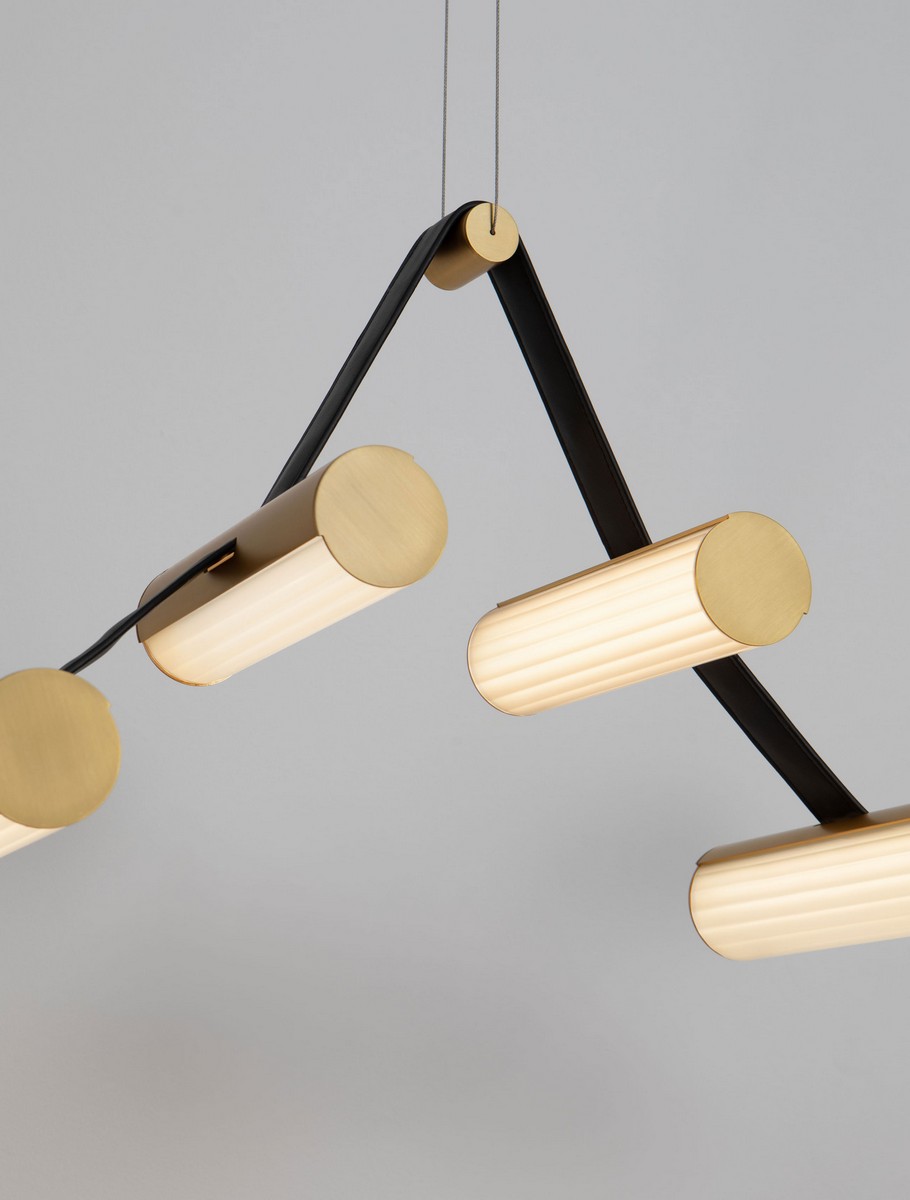 Lampa wisząca nowoczesna Luces Exclusivas ANTEQ, mosiądz antyczny, LED 31 W 3000 K, szer. 22,4 cm – LE45823 - obrazek 5
