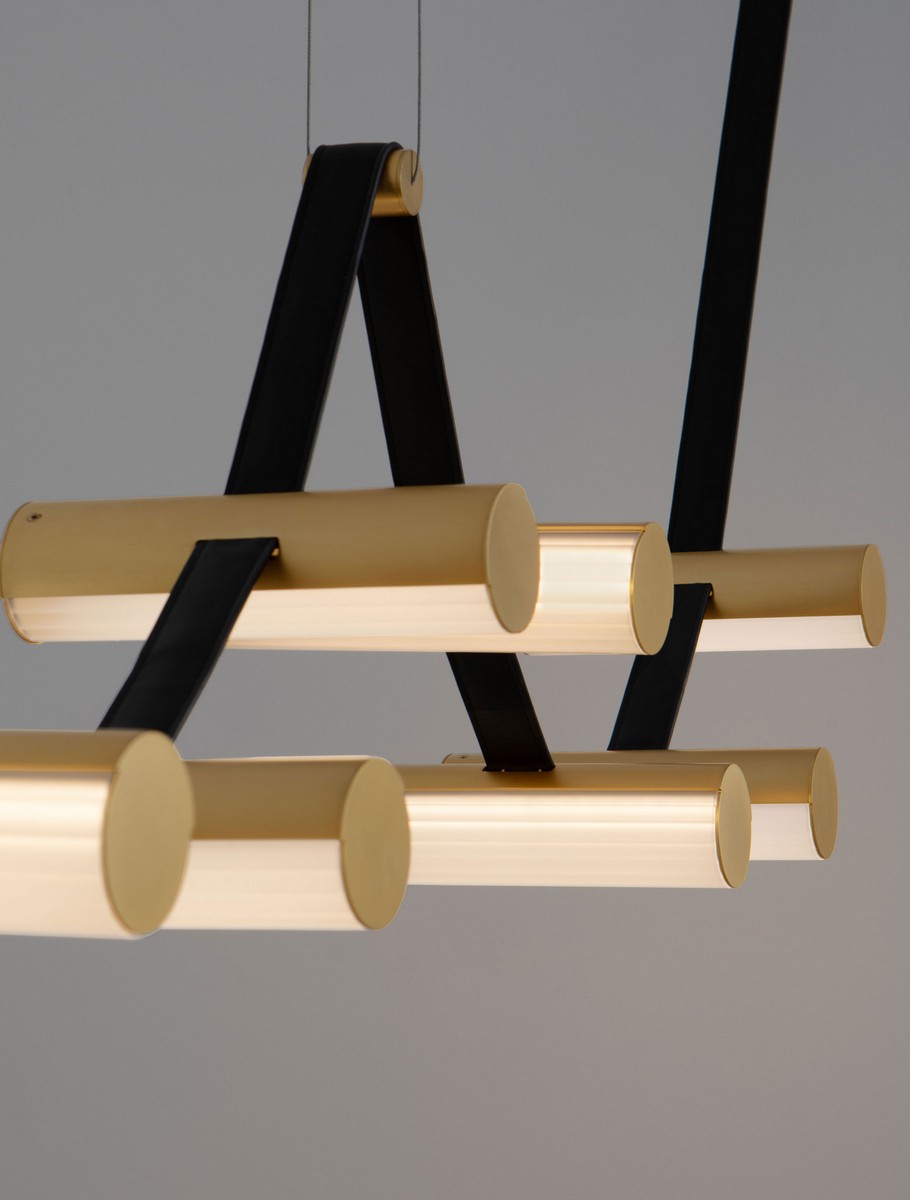 Lampa wisząca nowoczesna Luces Exclusivas ANTEQ, mosiądz antyczny, LED 31 W 3000 K, szer. 22,4 cm – LE45823 - obrazek 6