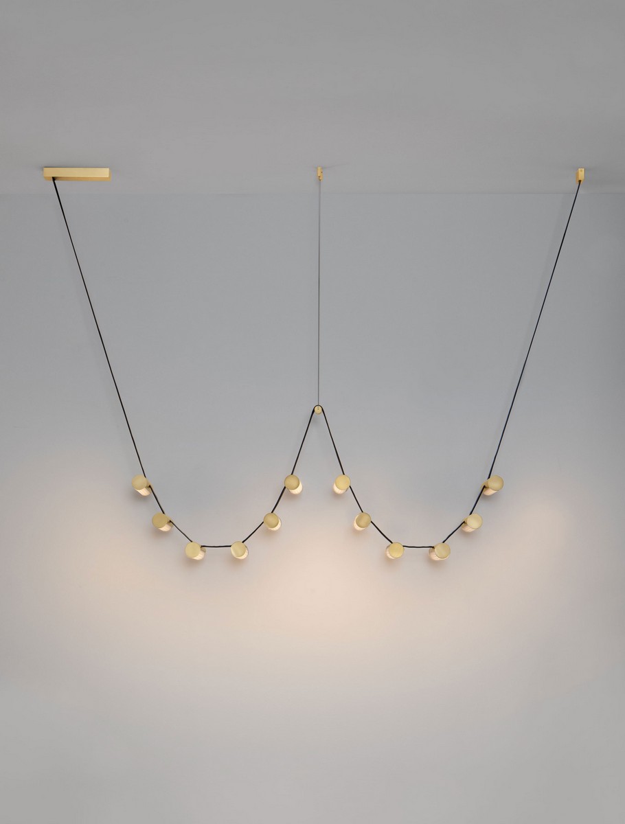 Lampa wisząca nowoczesna Luces Exclusivas ANTEQ, mosiądz antyczny, LED 52 W 3000 K, szer. 22,4 cm – LE45824 - obrazek 3