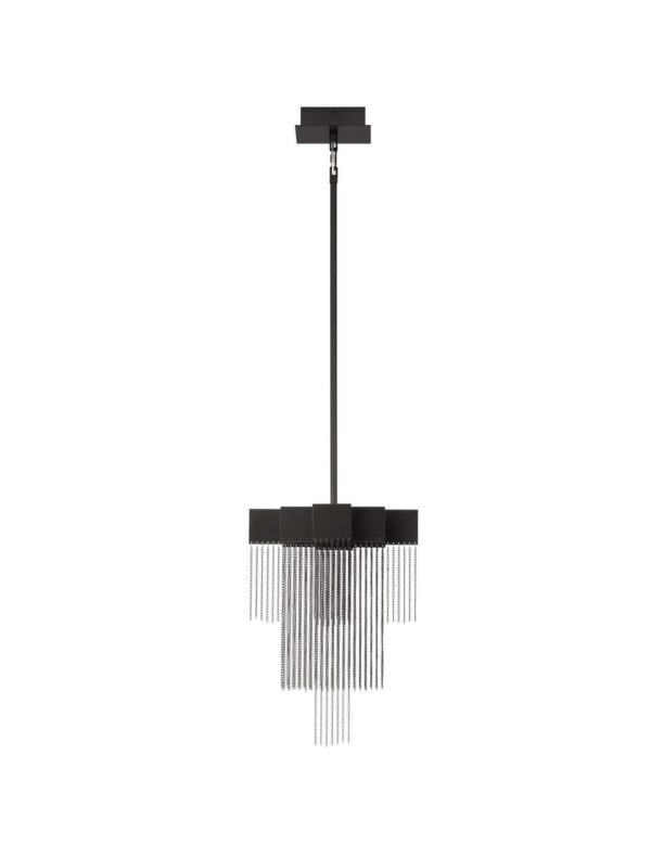 Lampa wisząca nowoczesna Luces Exclusivas ARDALES, czarna, LED 8 W 3000 K, szer. 21 cm – LE45830