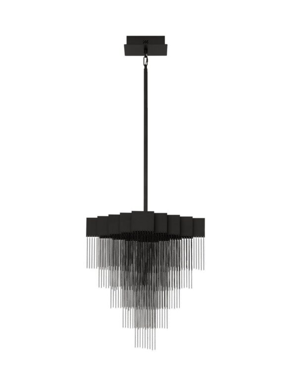 Lampa wisząca nowoczesna Luces Exclusivas ARDALES, czarna, LED 28 W 3000 K, szer. 41,5 cm – LE45831
