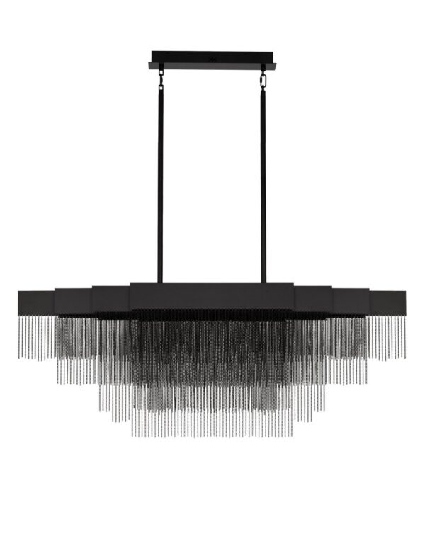 Lampa wisząca nowoczesna Luces Exclusivas ARDALES, czarna, LED 46 W 3000 K, szer. 31 cm – LE45833