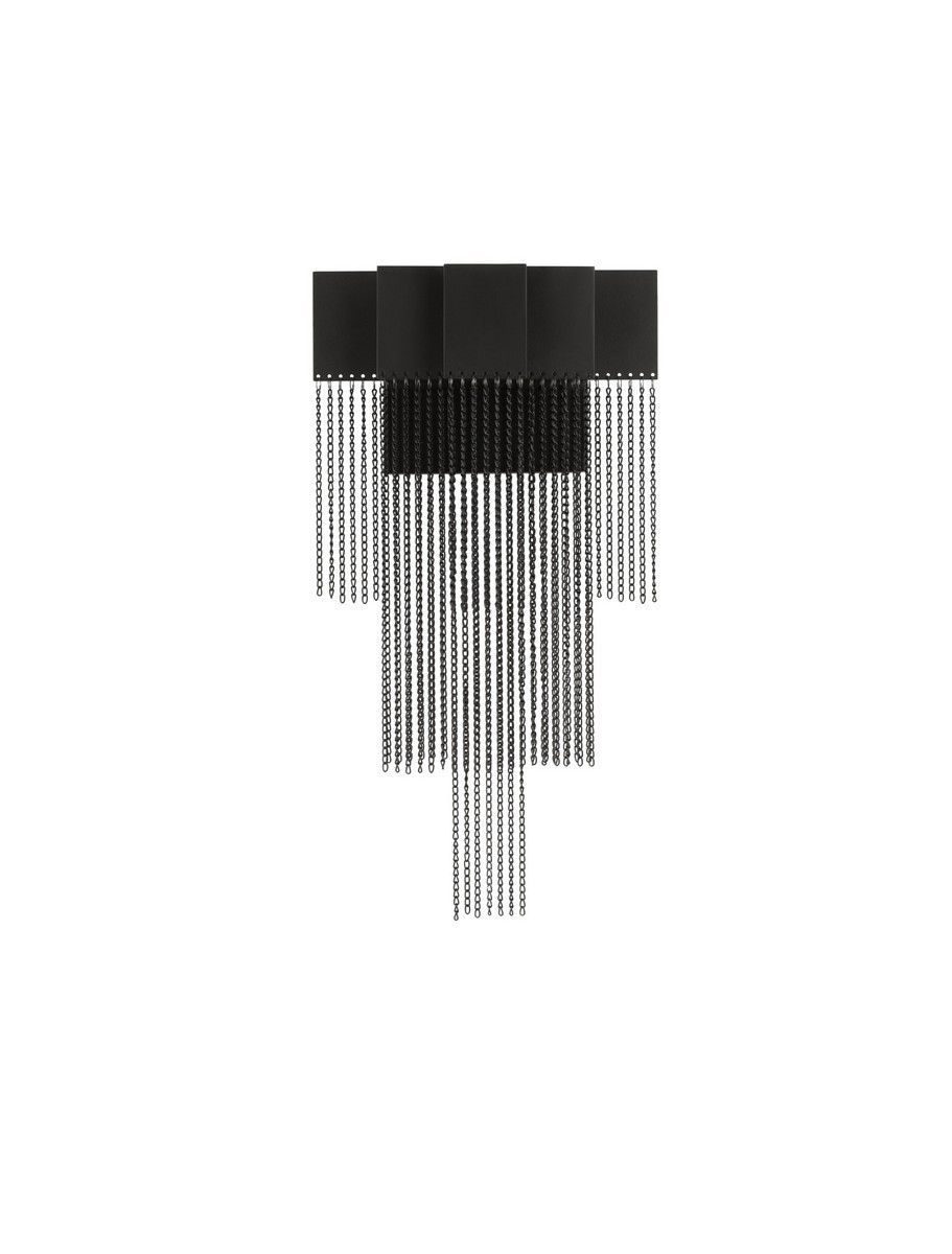 Kinkiet nowoczesny Luces Exclusivas ARDALES, czarny, LED 8 W 3000 K, szer. 12 cm – LE45834