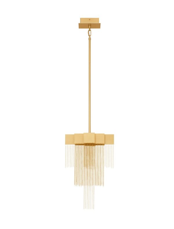 Lampa wisząca nowoczesna Luces Exclusivas ARDALES, złota, LED 8 W 3000 K, szer. 21 cm – LE45835