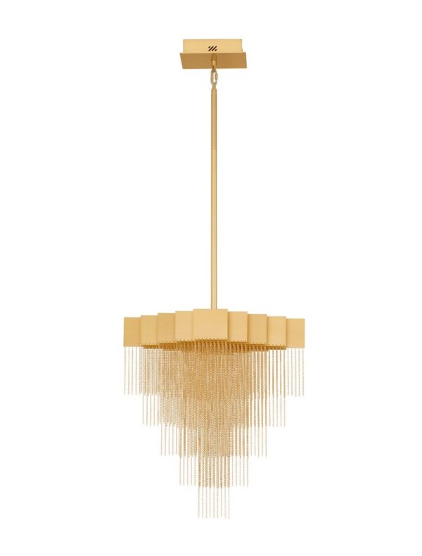 Lampa wisząca nowoczesna Luces Exclusivas ARDALES, złota, LED 28 W 3000 K, szer. 41,5 cm – LE45836