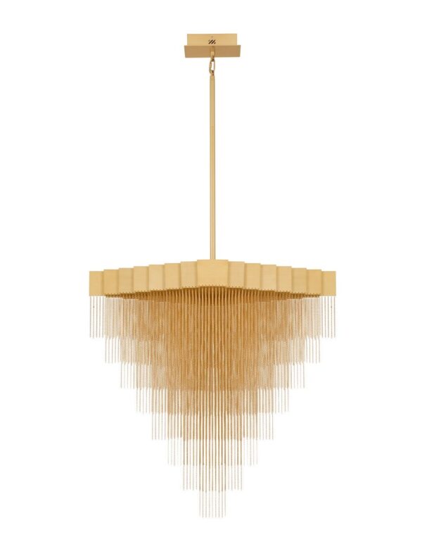 Lampa wisząca nowoczesna Luces Exclusivas ARDALES, złota, LED 79 W 3000 K, szer. 72 cm – LE45837