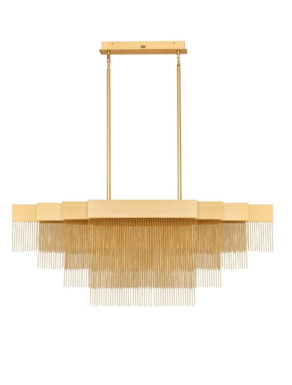 Lampa wisząca nowoczesna Luces Exclusivas ARDALES, złota, LED 46 W 3000 K, szer. 31 cm – LE45838