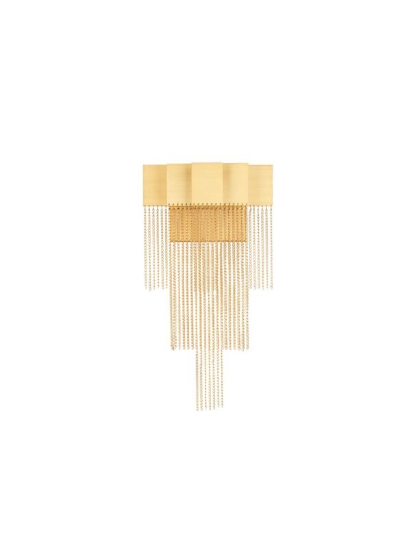 Kinkiet nowoczesny Luces Exclusivas ARDALES, złoty, LED 8 W 3000 K, szer. 12 cm – LE45839