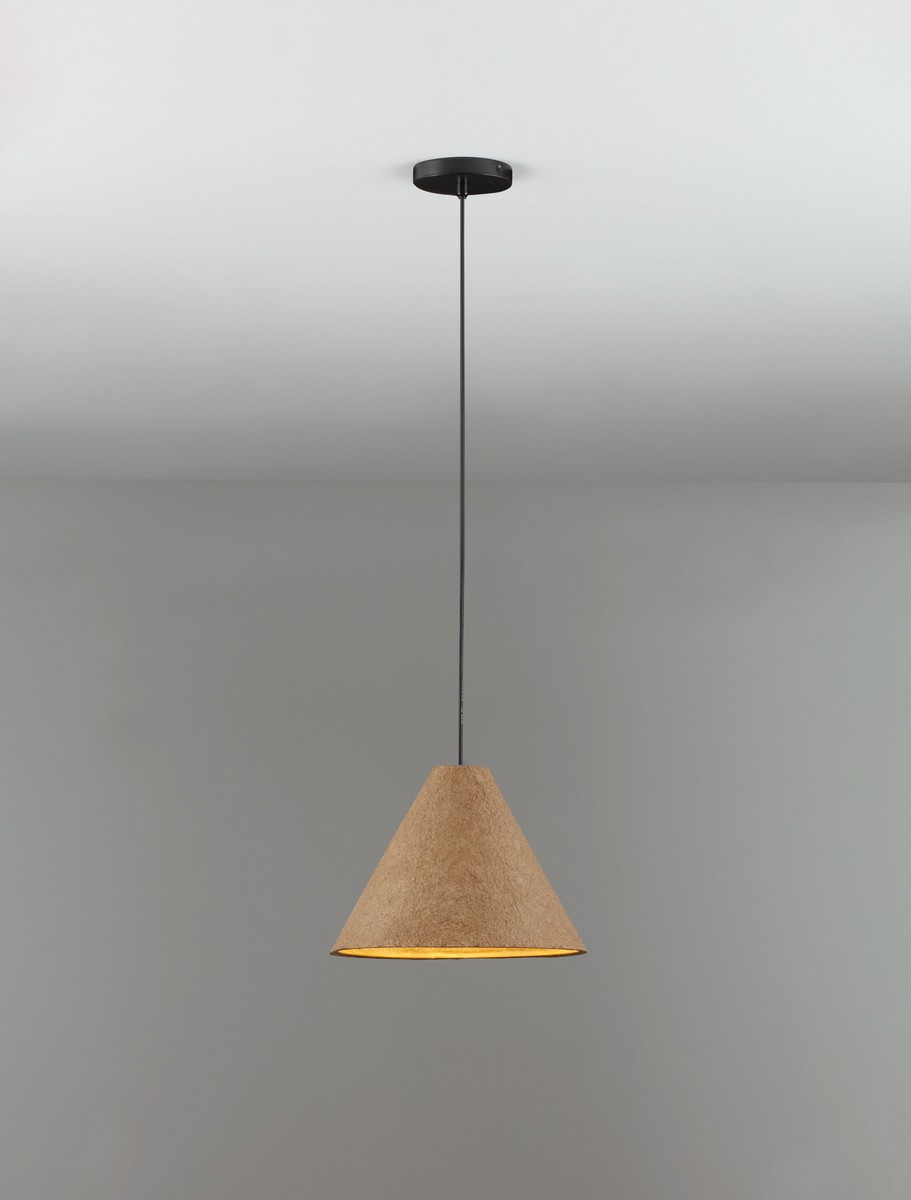 Lampa wisząca nowoczesna Luces Exclusivas ARENAS, brązowa, 1 × E27, Ø 30 cm – LE45840 - obrazek 3