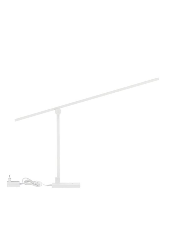 Lampa stołowa minimalistyczna Luces Exclusivas ARGANDA, biała, LED 17 W 3000 K, wys. 46 cm – LE45841