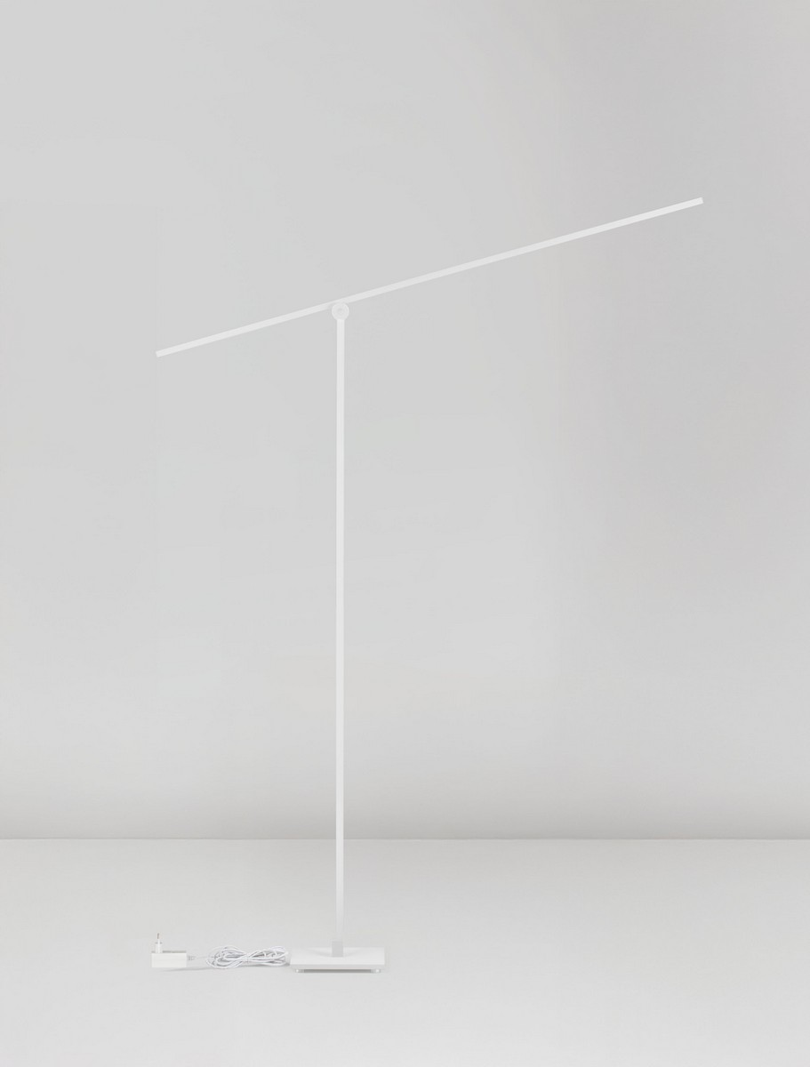 Lampa podłogowa minimalistyczna Luces Exclusivas ARGANDA, biała, LED 24 W 3000 K, wys. 143 cm – LE45843 - obrazek 2