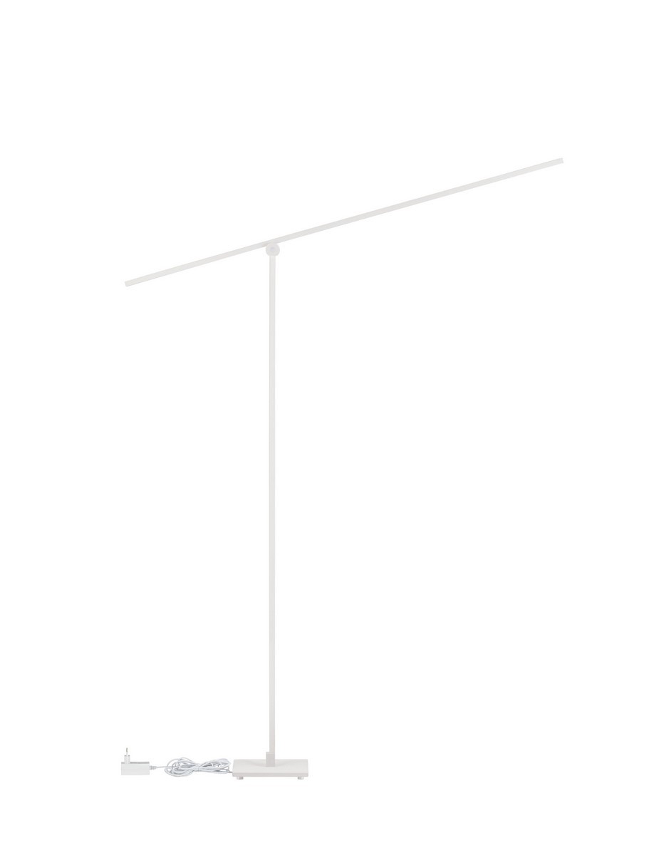Lampa podłogowa minimalistyczna Luces Exclusivas ARGANDA, biała, LED 24 W 3000 K, wys. 143 cm – LE45843
