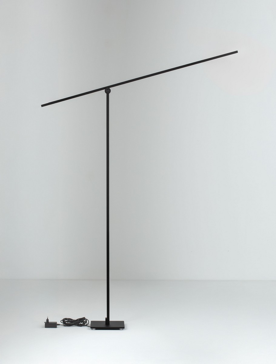 Lampa podłogowa minimalistyczna Luces Exclusivas ARGANDA, czarna, LED 24 W 3000 K, wys. 143 cm – LE45844 - obrazek 2