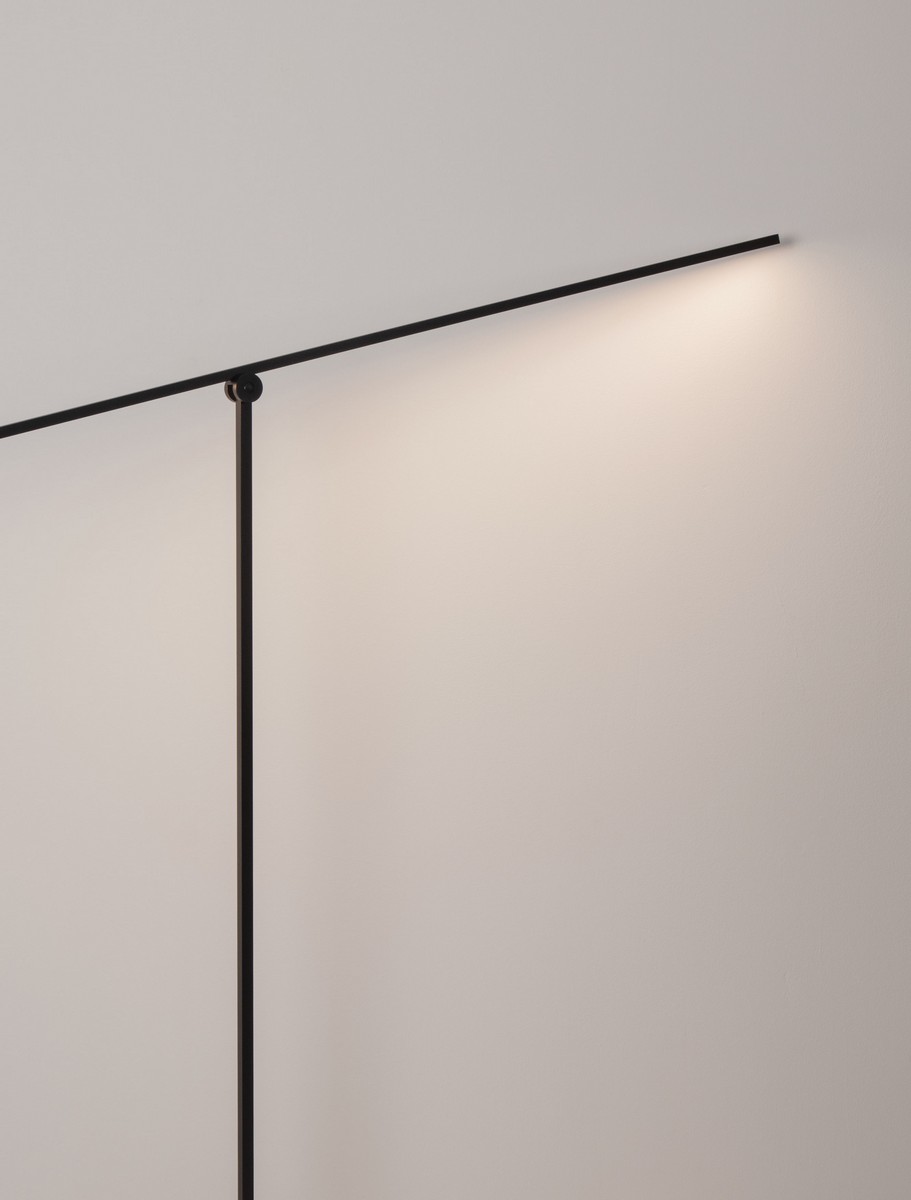 Lampa podłogowa minimalistyczna Luces Exclusivas ARGANDA, czarna, LED 24 W 3000 K, wys. 143 cm – LE45844 - obrazek 6
