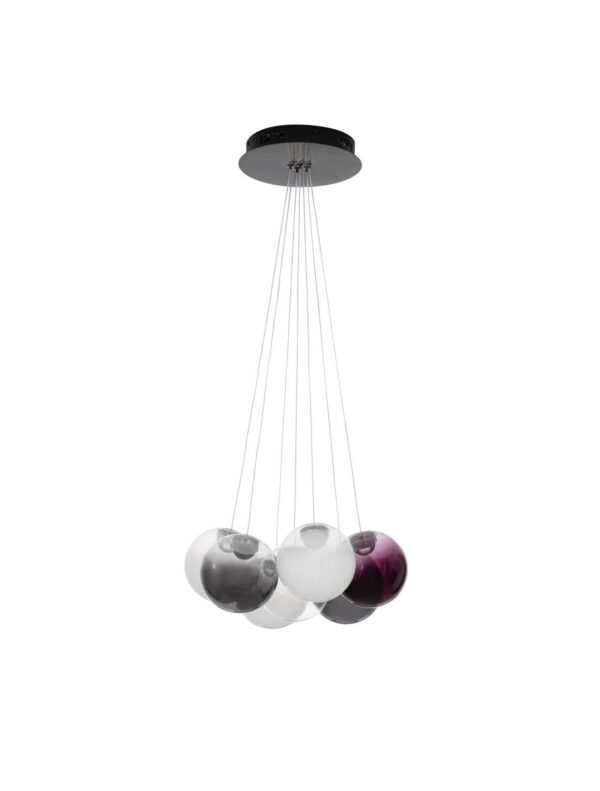 Lampa wisząca nowoczesna Luces Exclusivas ARGUIS, szara, LED 41 W 3000 K, Ø 45 cm – LE45845