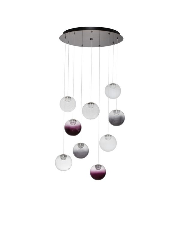 Lampa wisząca nowoczesna Luces Exclusivas ARGUIS, szara, LED 46 W 3000 K, Ø 50 cm – LE45846