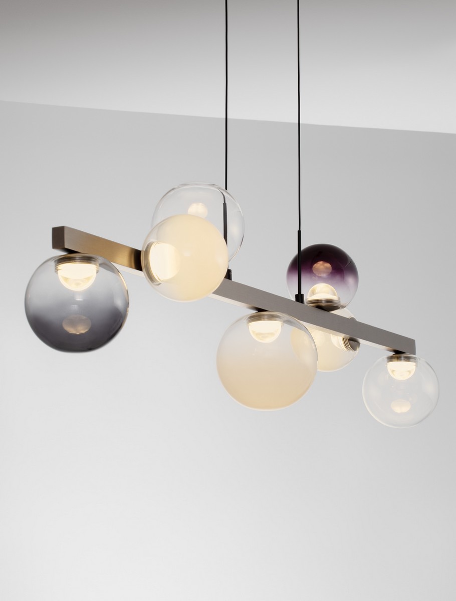 Lampa wisząca nowoczesna Luces Exclusivas ARGUIS, szara, LED 40 W 3000 K, szer. 25 cm – LE45847 - obrazek 4