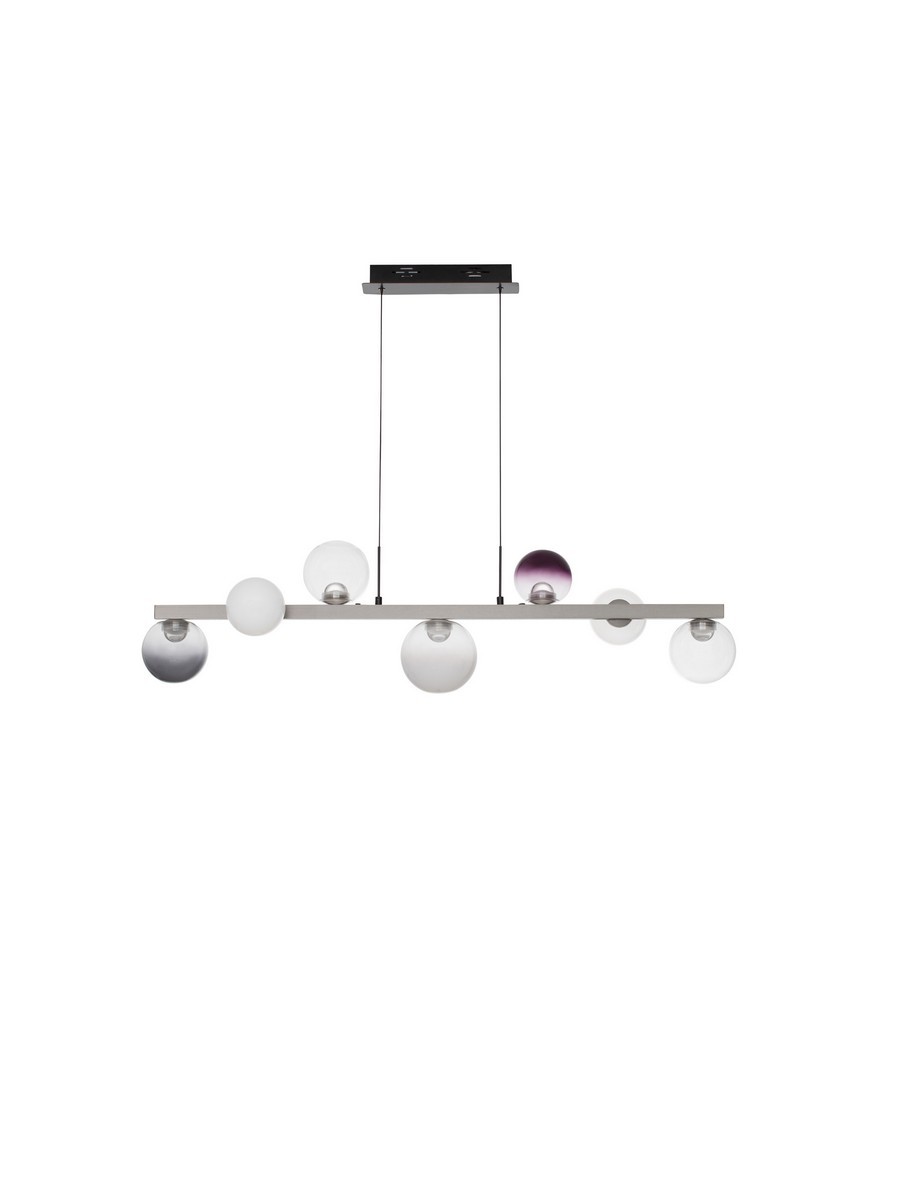 Lampa wisząca nowoczesna Luces Exclusivas ARGUIS, szara, LED 40 W 3000 K, szer. 25 cm – LE45847