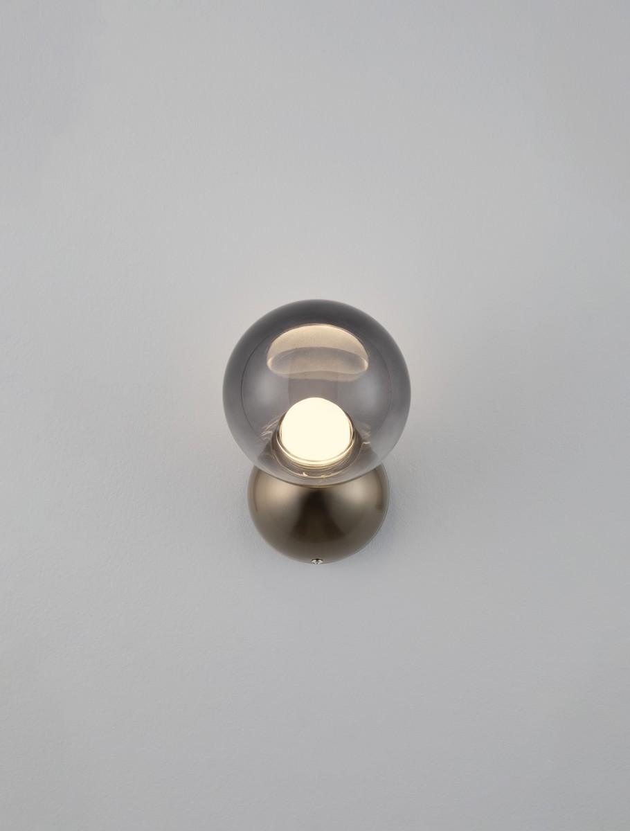 Kinkiet nowoczesny Luces Exclusivas ARGUIS, szary, LED 6 W 3000 K, Ø 13 cm – LE45848 - obrazek 3