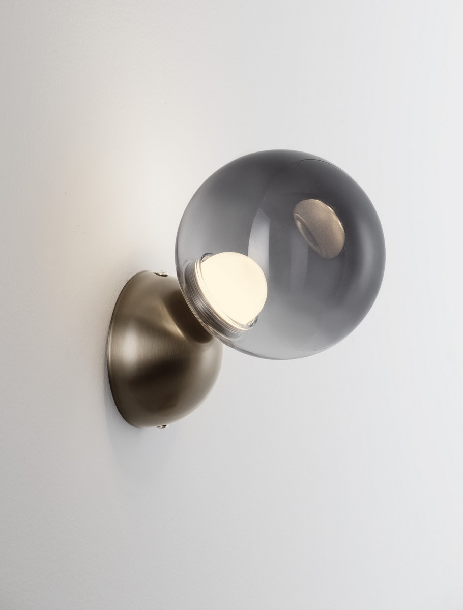Kinkiet nowoczesny Luces Exclusivas ARGUIS, szary, LED 6 W 3000 K, Ø 13 cm – LE45848 - obrazek 4